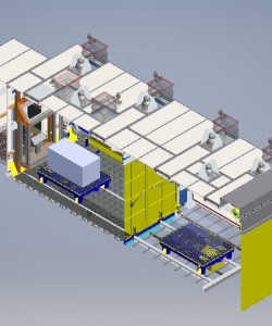sezione cabina di sabbiatura